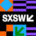 A multicolored logo for the SXSW conference.