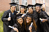 Photo: high school students graduating