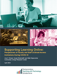 Thumbnail: Supporting Learning Online: Perspectives of Faculty and Staff at Broad-Access Institutions During COVID-19